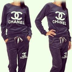 red coco chanel sweater|coco chanel sweat suits women.